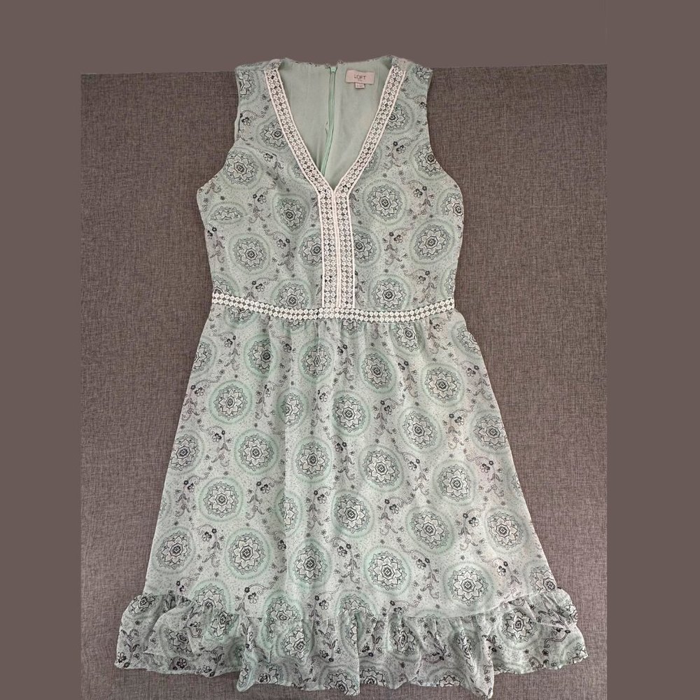 LOFT Mint Green Sleeveless Dress